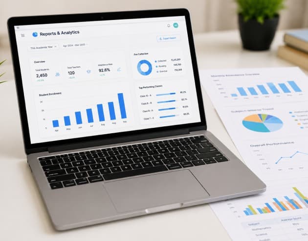 Reports & Analytics management with Maskeen Edutech